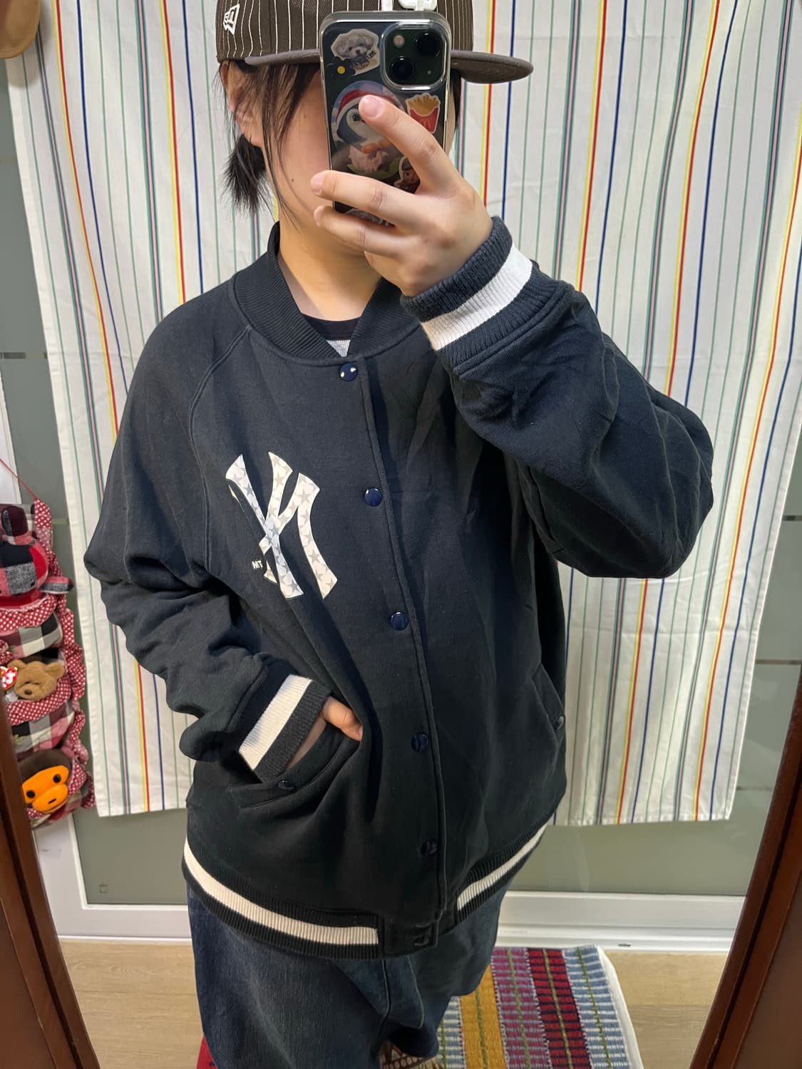 Majestic 마제스틱 뉴욕 양키스 스웨트 바시티 자켓 상품이미지7