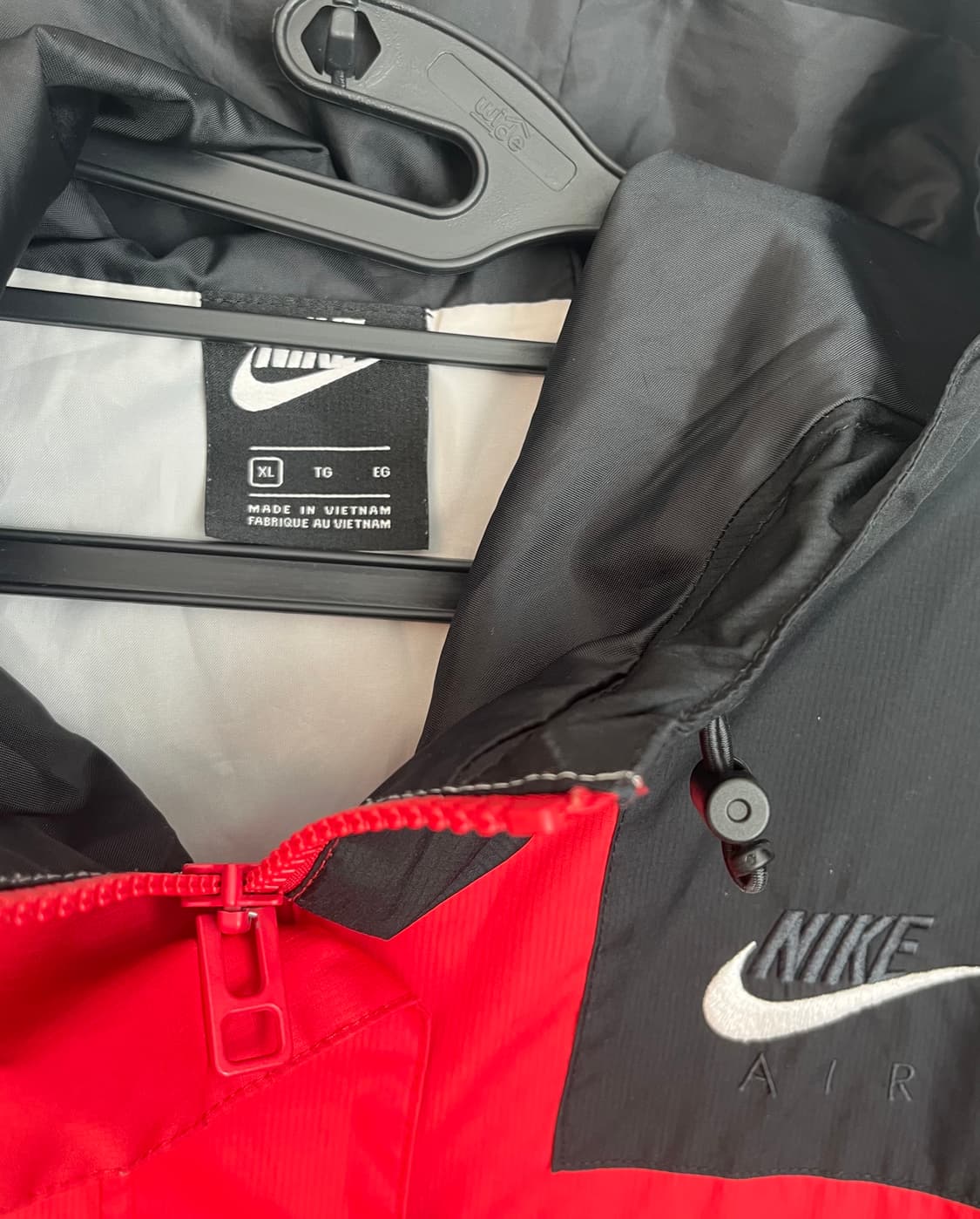 나이키 에어 우븐 바람막이 검,빨 [XL] 상품이미지5