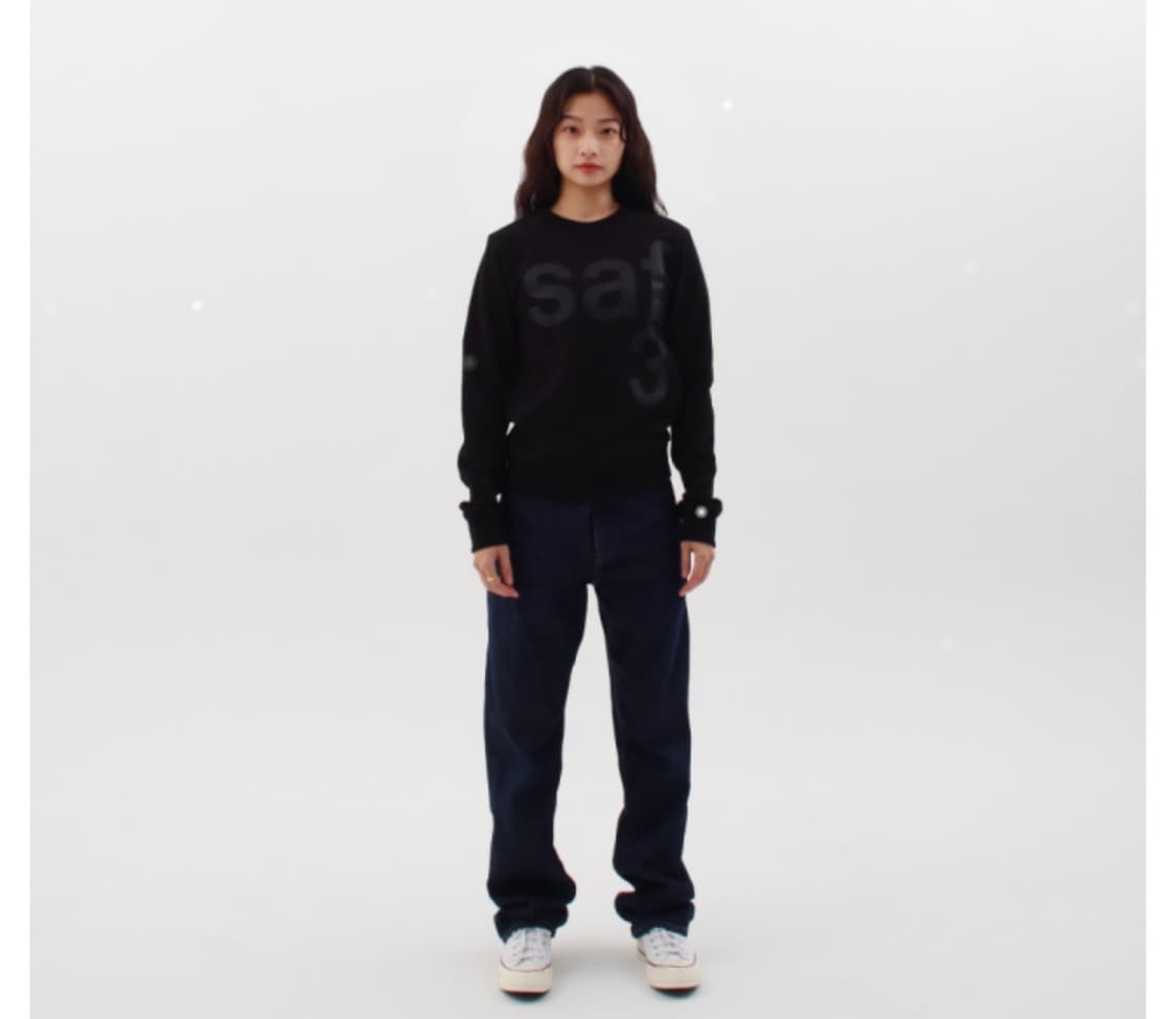 사파리스팟 맨투맨 1/2 Basic Safari Crew 블랙 상품이미지6