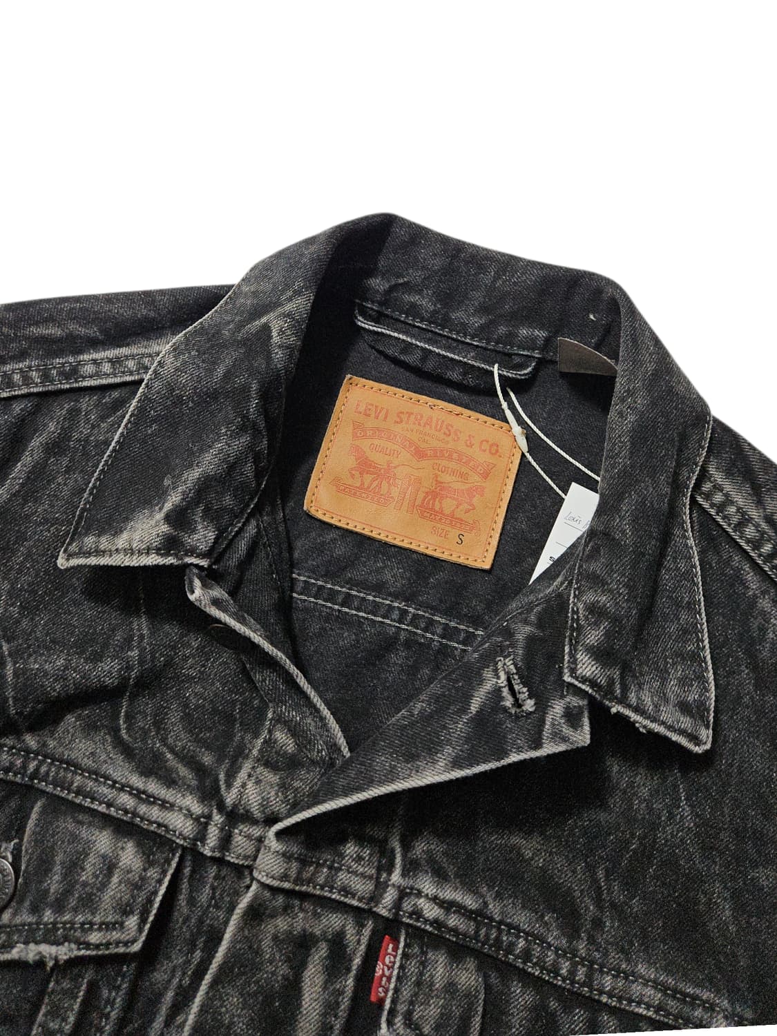 리바이스 흑청 트러커 청자켓 S 95 상품이미지3