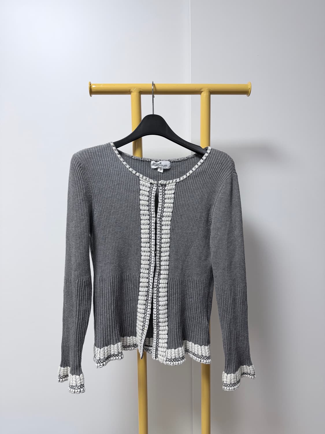 Courreges 꾸레쥬 프릴 니트 가디건  상품이미지1