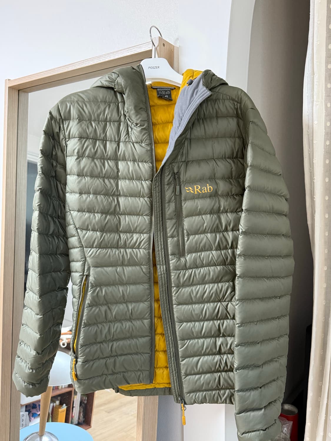 랩 마이크로라이트 알파인 자켓 라이트카키 UK S 상품이미지1