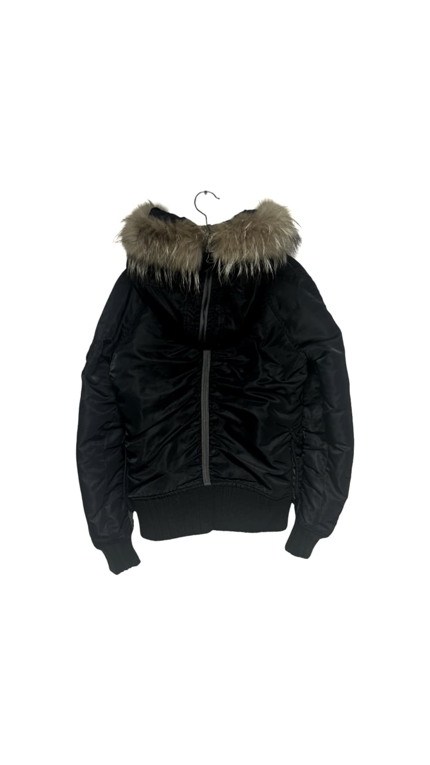 아비렉스 블랙 퍼 후드자켓 상품이미지2