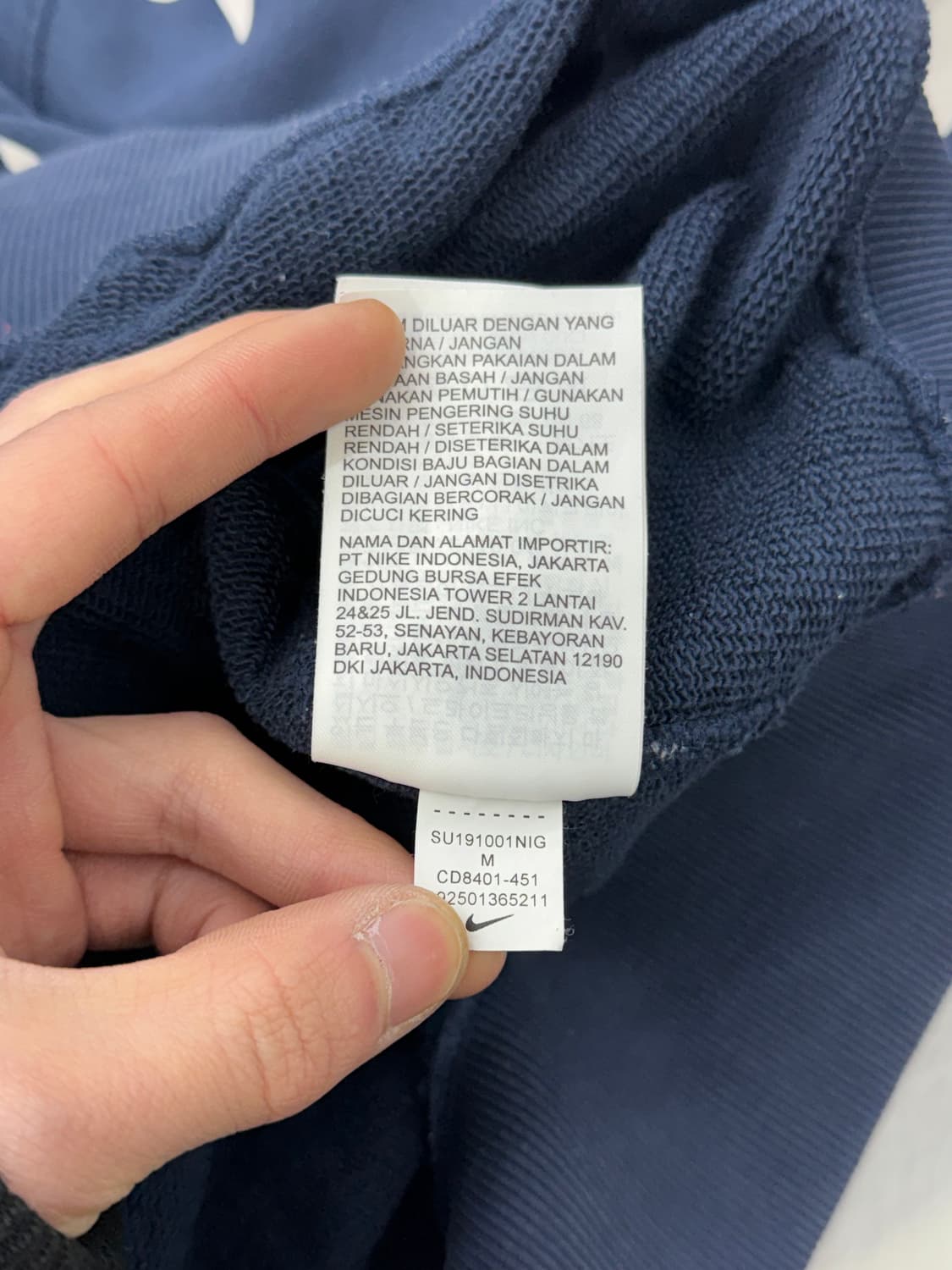 나이키 nrg 스타크루 옵시디언 크루넥 스웨트 러버 셔츠 상품이미지10