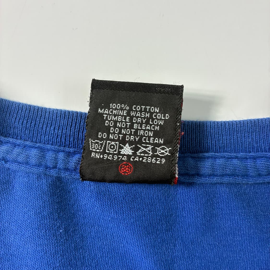 Stussy  스투시 빅로고 피그먼트 다이드 블루 반팔티셔츠  상품이미지8