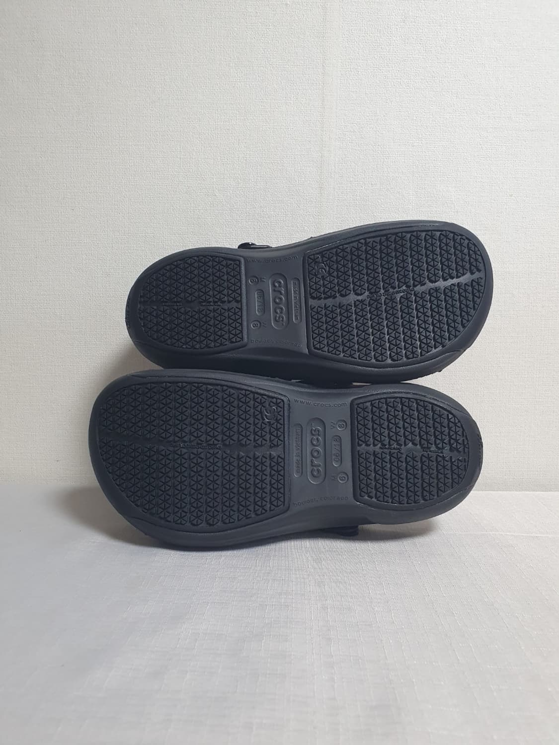 250mm 크록스 비스트로 프로 라이트라이드 샌들 블랙 상품이미지8
