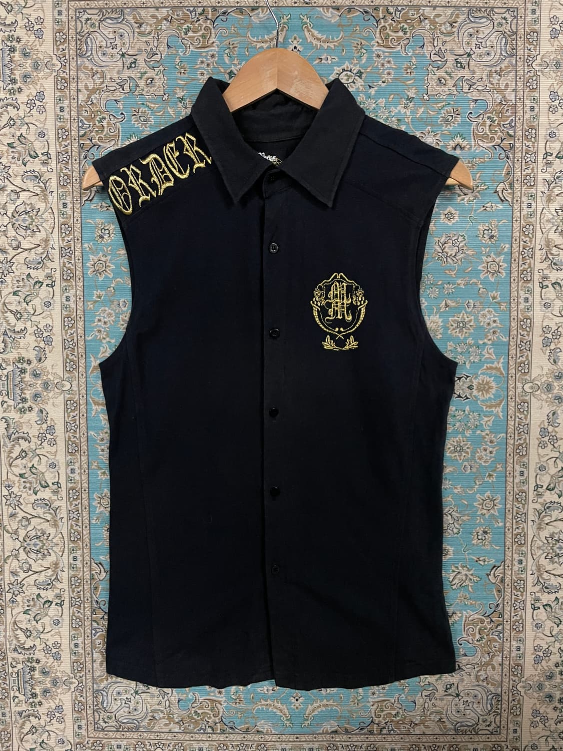 JPN Y2K 고딕 슬리브리스 셔츠1683 상품이미지1