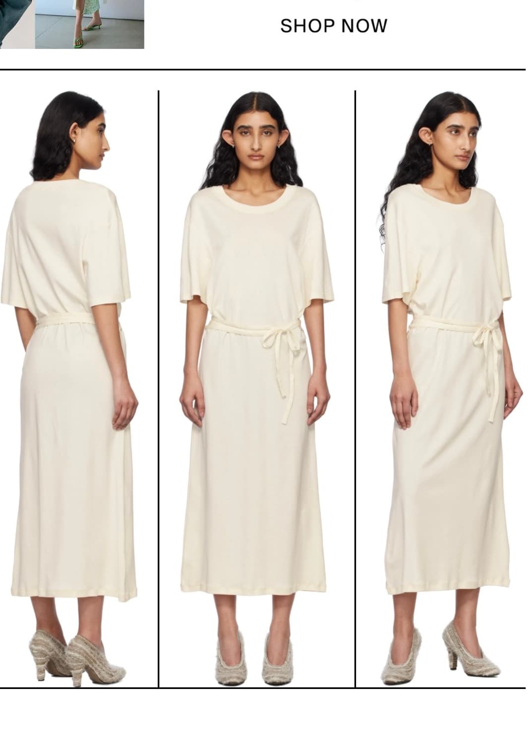 Lemaire Belted Rib T-shirt Dress 상품이미지3