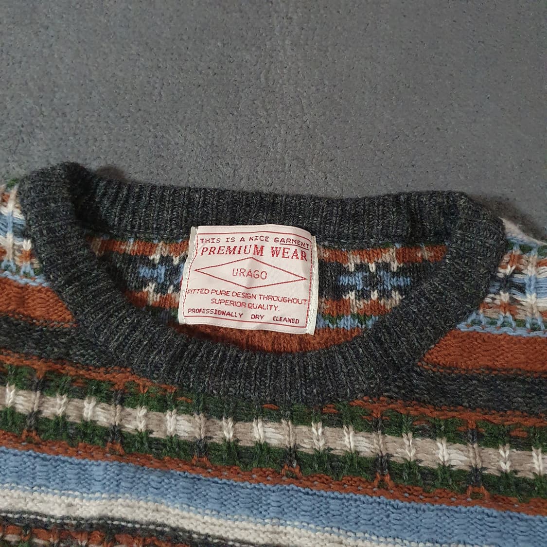 유라고 urago 리저브 자카드 니트 상품이미지5