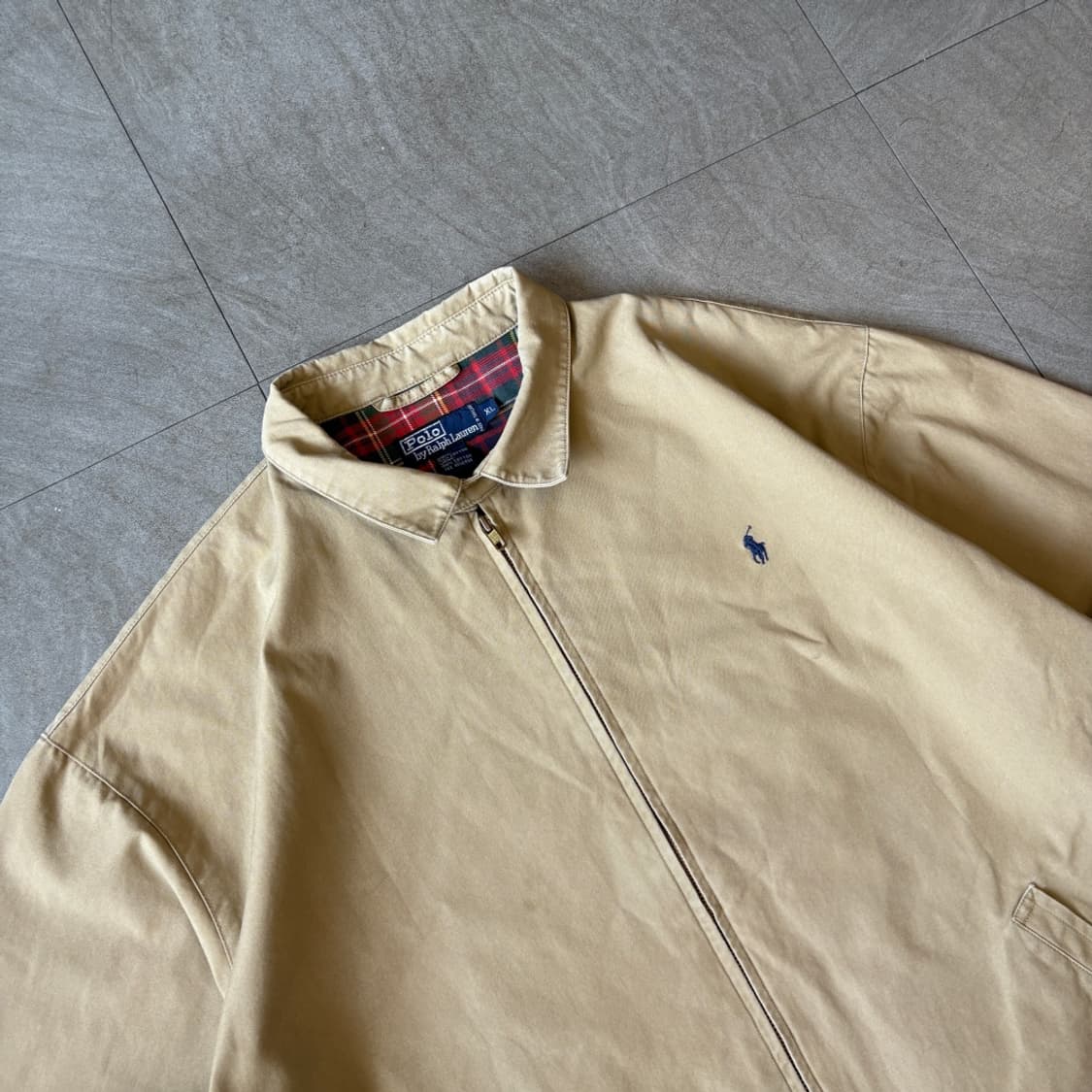폴로 정품 베이지 스윙톱 라이트닝 자켓 상품이미지2