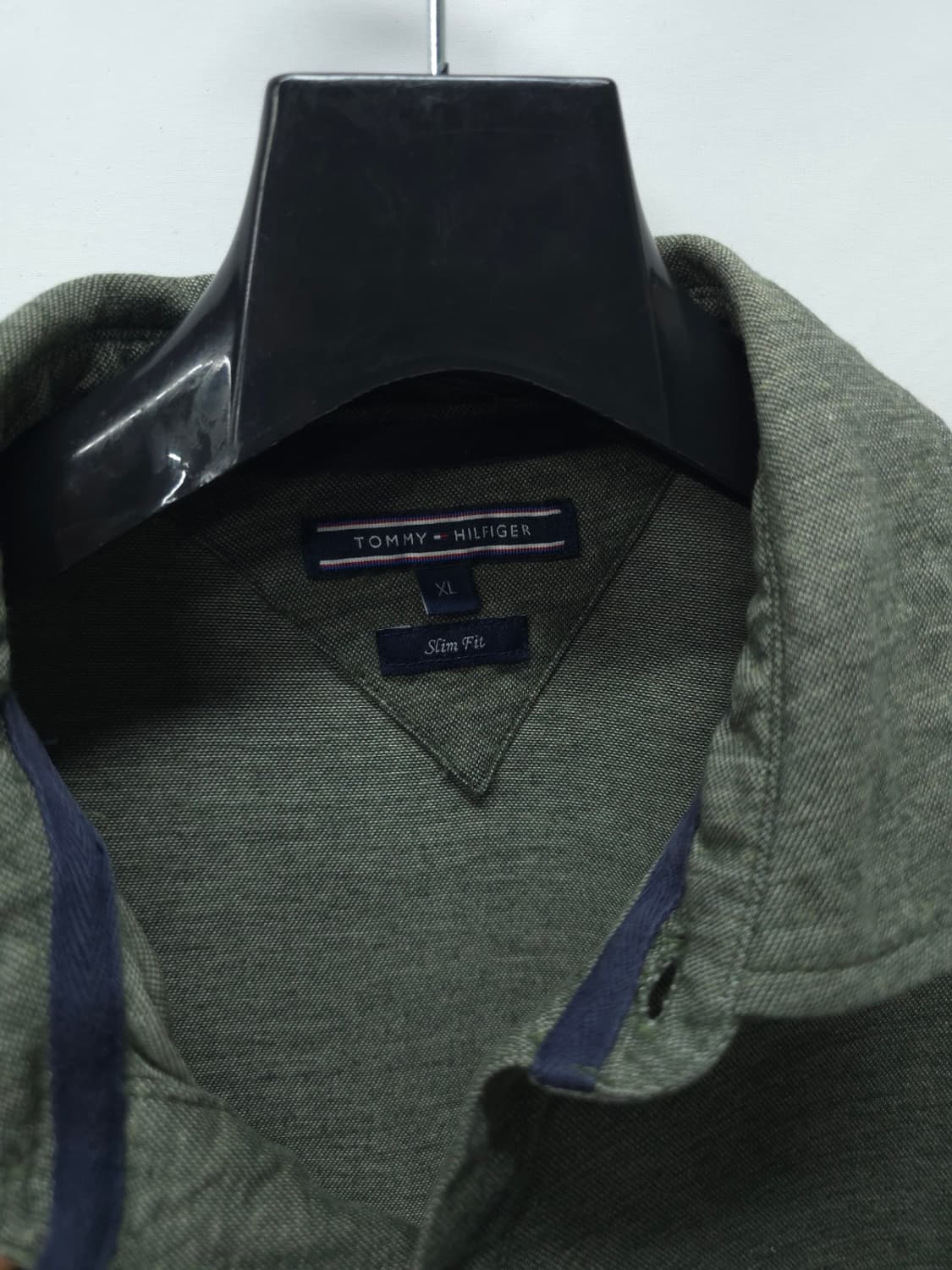 ​타미힐피거 슬림핏 멜란지 카키 피케 카라티 (100) 상품이미지8