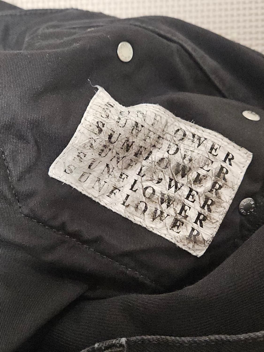 썬플라워 루즈 데님 31/32 워시드블랙 상품이미지5