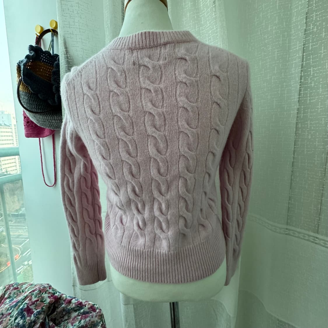 빈폴 연핑크 가디건 XS 상품이미지8