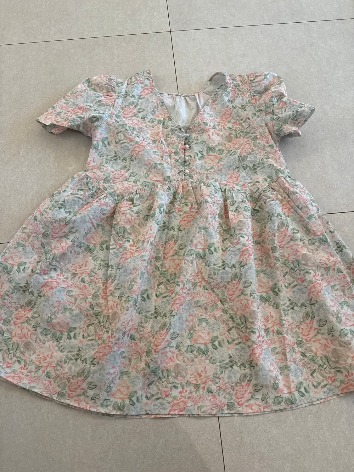 reversible over flower dress 상품이미지4