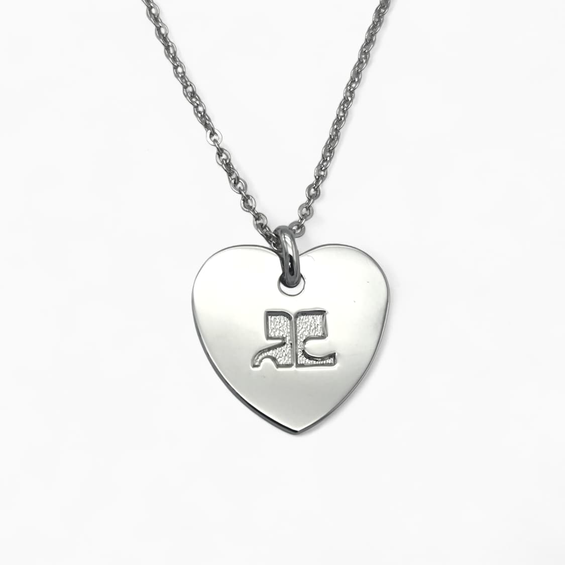 꾸레쥬 하트 로고 목걸이 상품이미지2