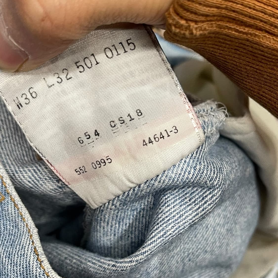 90s 리바이스 501 연청 made in usa 상품이미지7