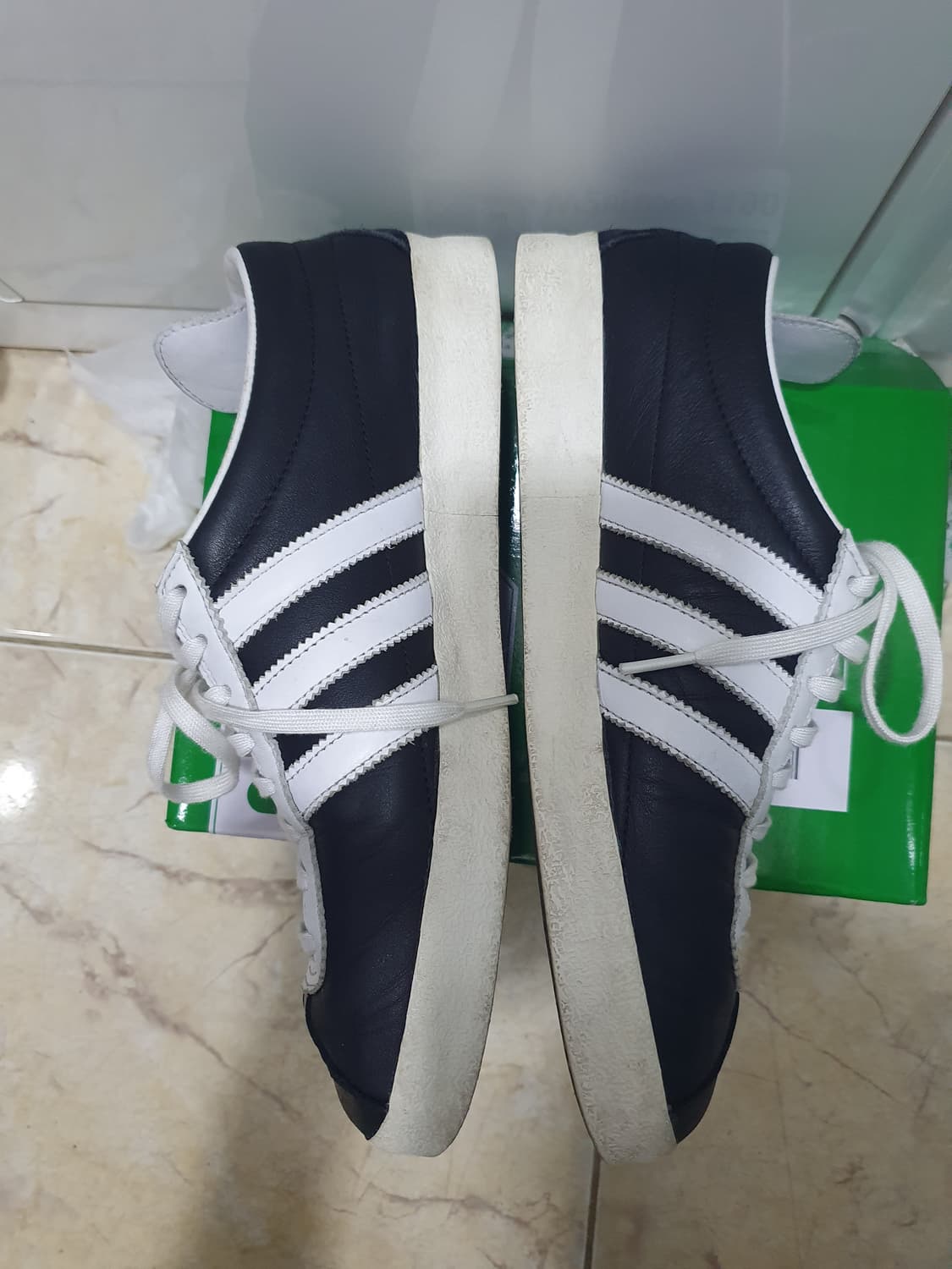 [270]아디다스 가젤 빈티지 블랙 화이트 상품이미지3