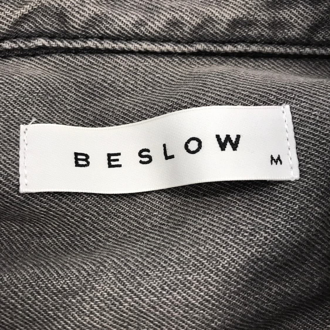 비슬로우 BESLOW 샌드블랙 데님셔츠 [M] 상품이미지5