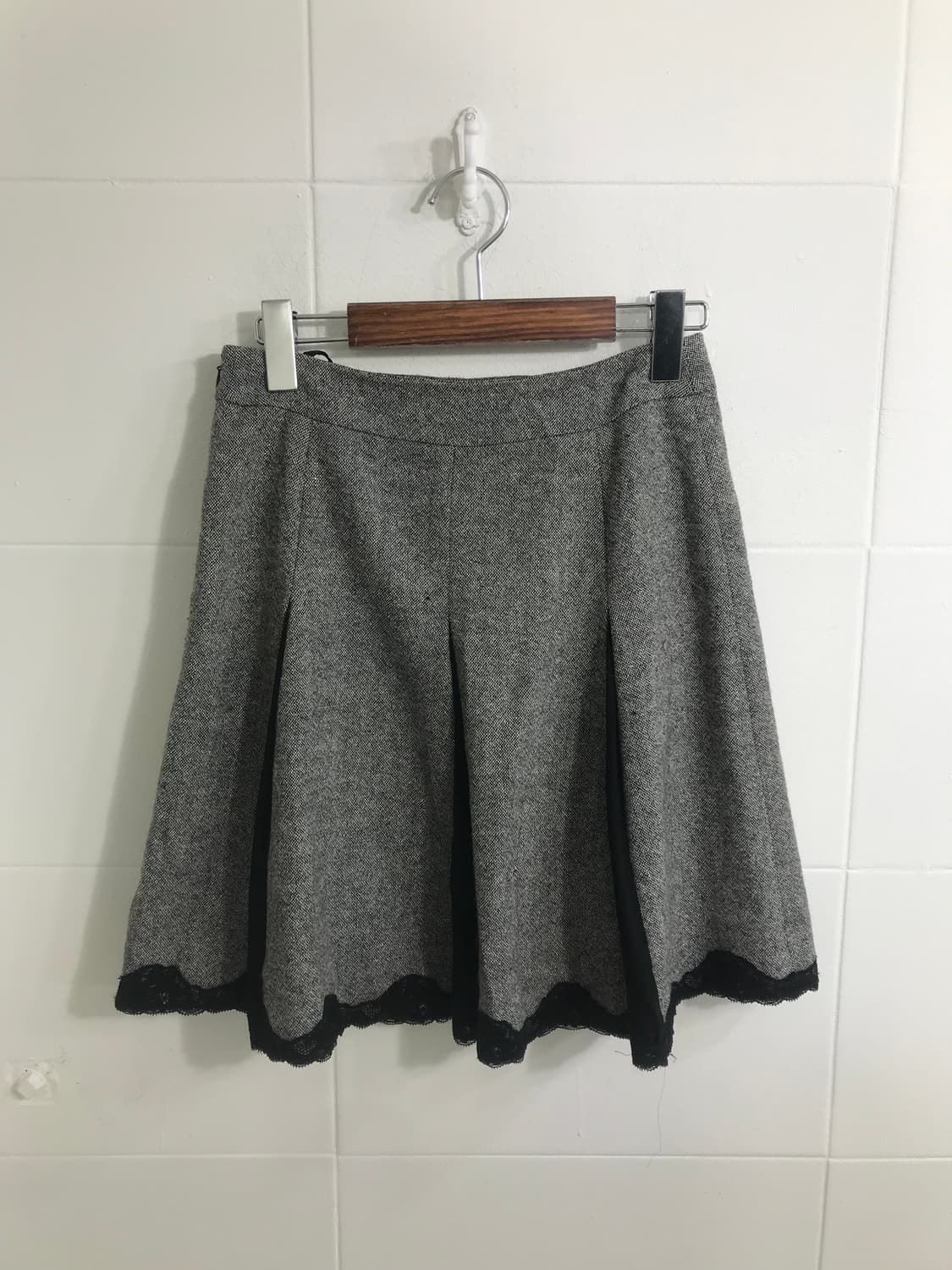 그레이 니혼진 모리걸 퍼 버클 코트 코디세트 상품이미지8