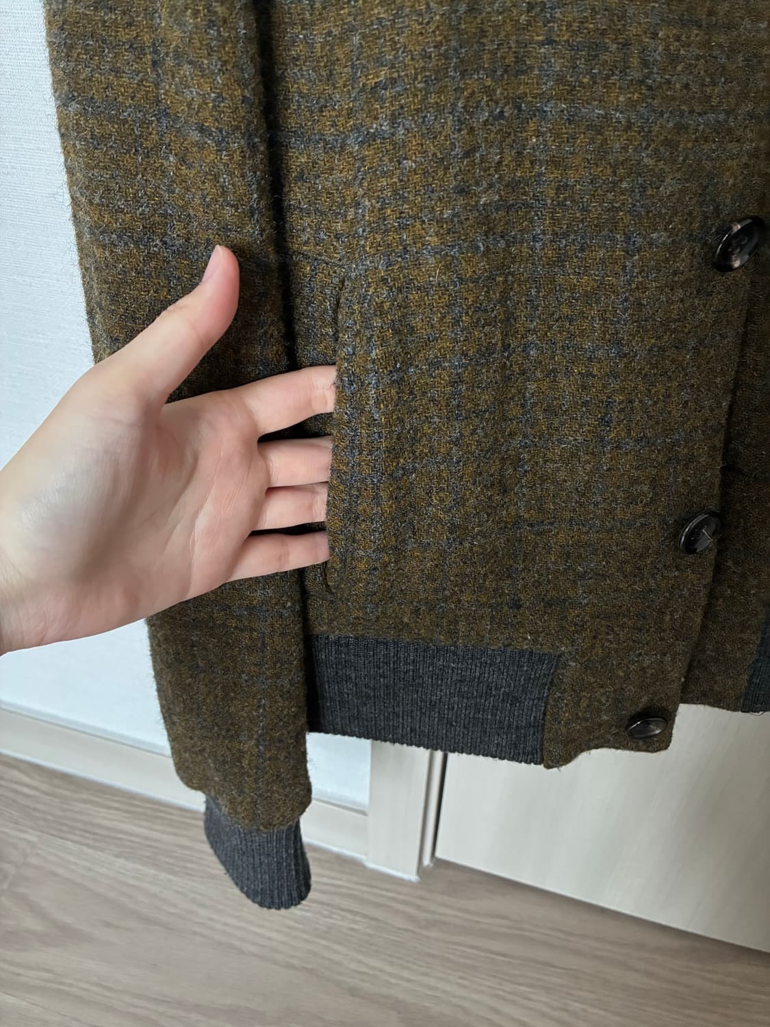 꼼데가르송 트리콧 울 자켓 상품이미지5