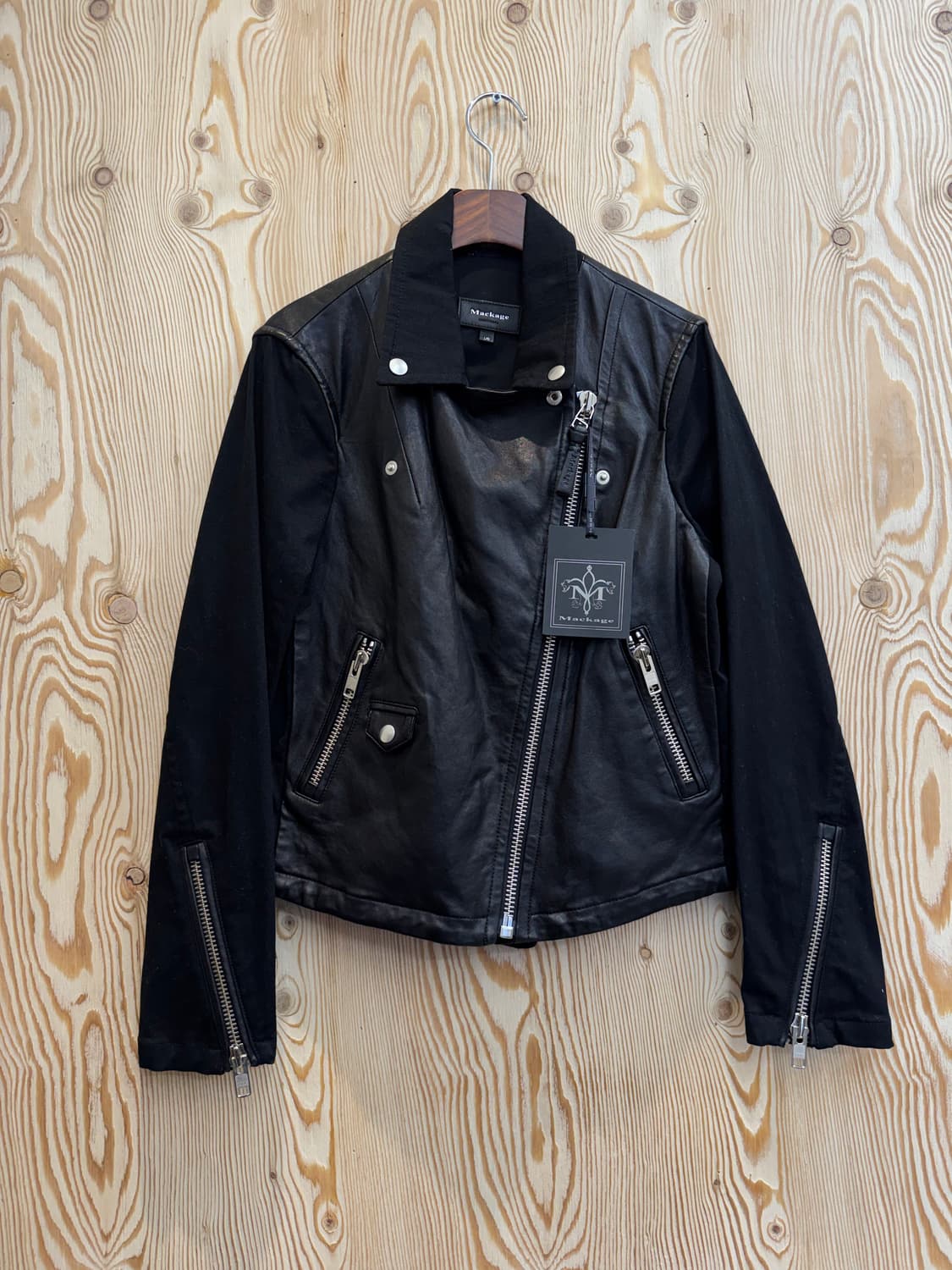 Mackage Minella 캔버스&레더 바이커 자켓 상품이미지5