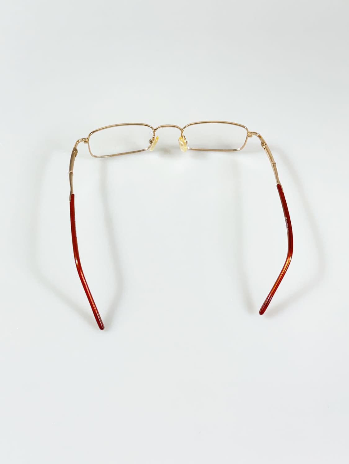 90s MARIO MARTINELLI 골드 슬림 스퀘어 빈티지 안경 상품이미지5