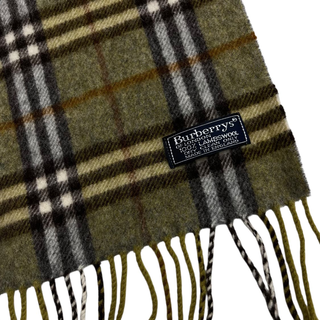 버버리 그린 노바체크 램스울 머플러 상품이미지5