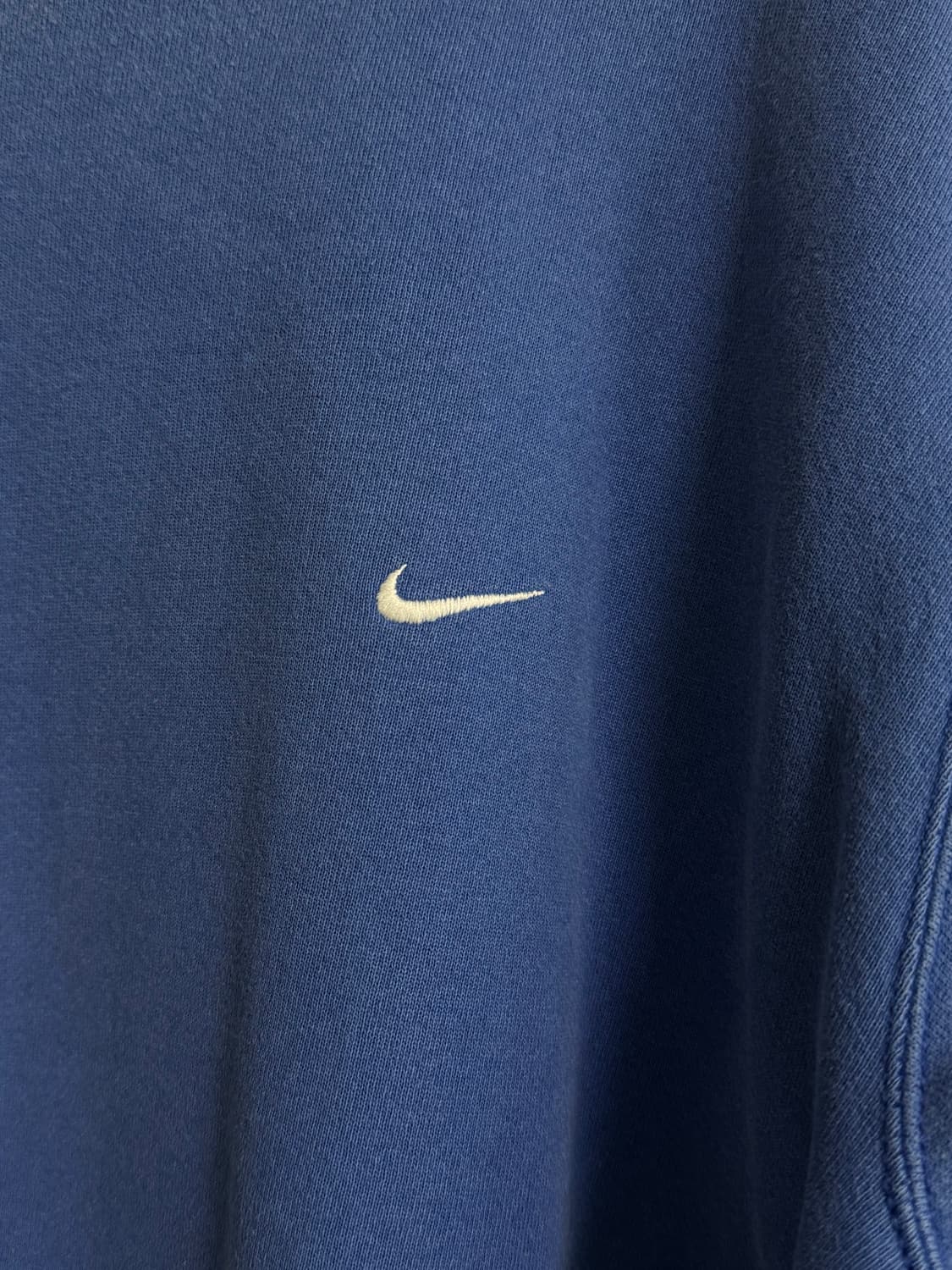 미국 나이키 스우시 로고 스티치 블루맨투맨 L 상품이미지3
