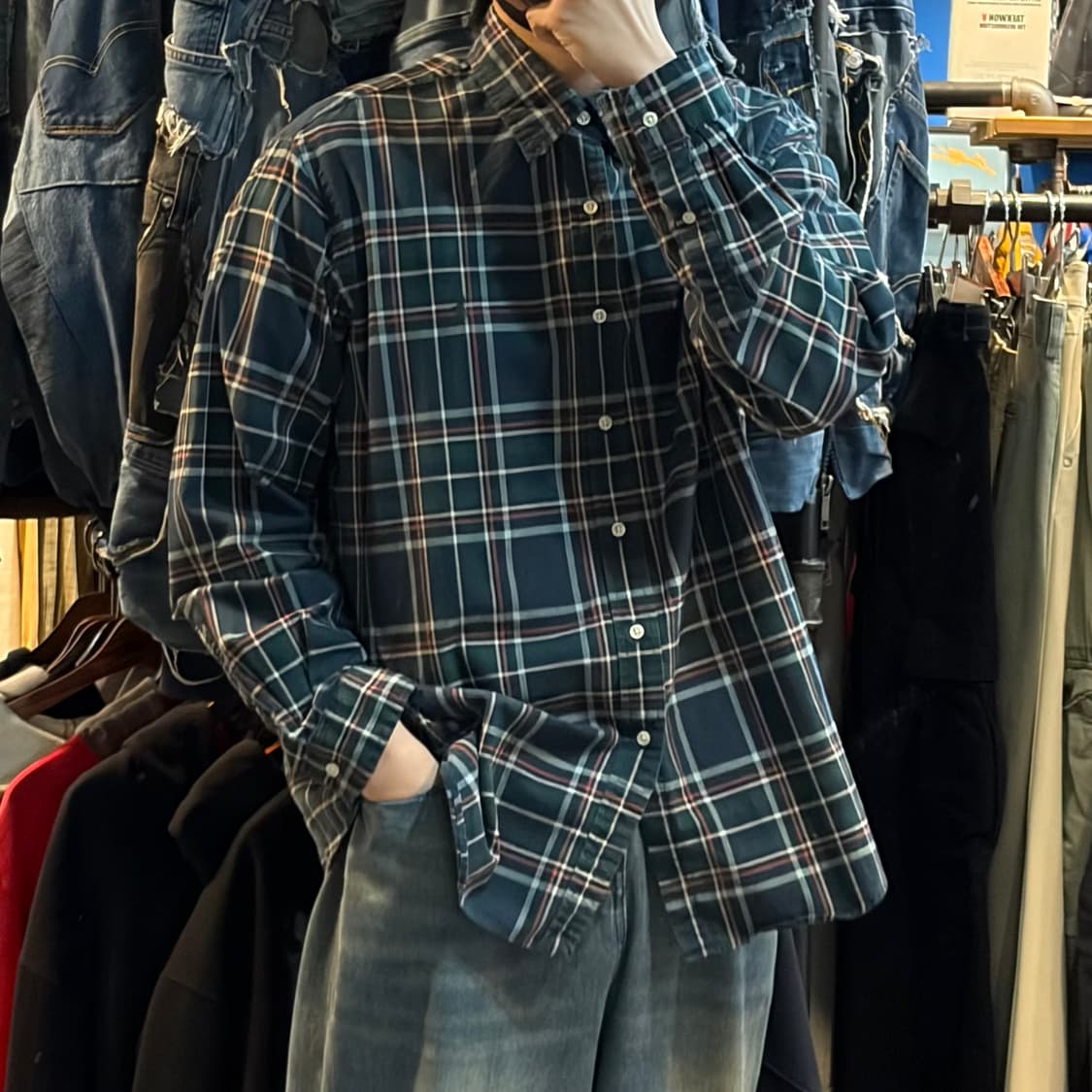 [No.9]Polo 폴로 체크 긴팔셔츠 상품이미지4