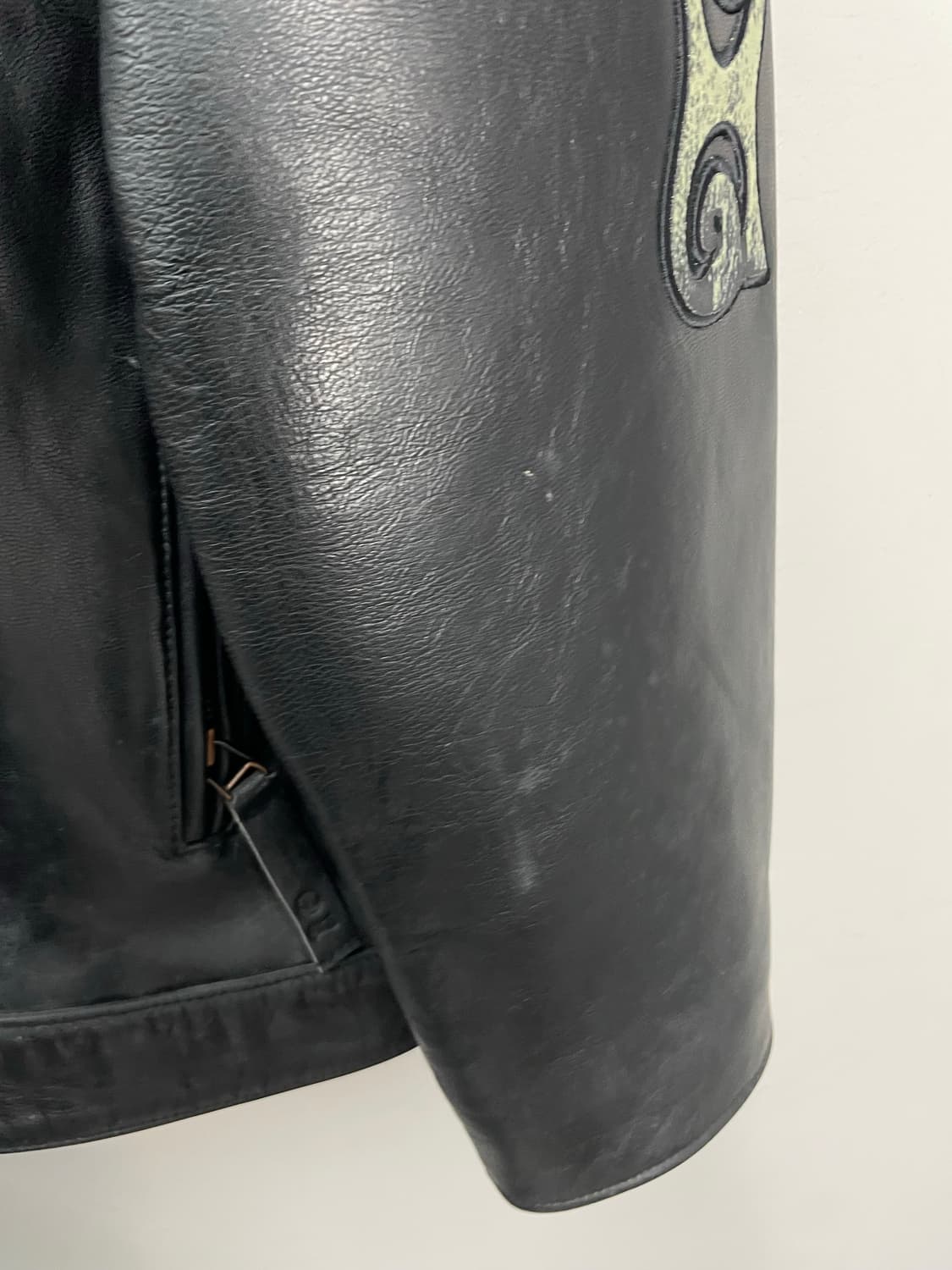 인디고 레드 빈티지 소가죽 레더자켓 H2123 상품이미지7