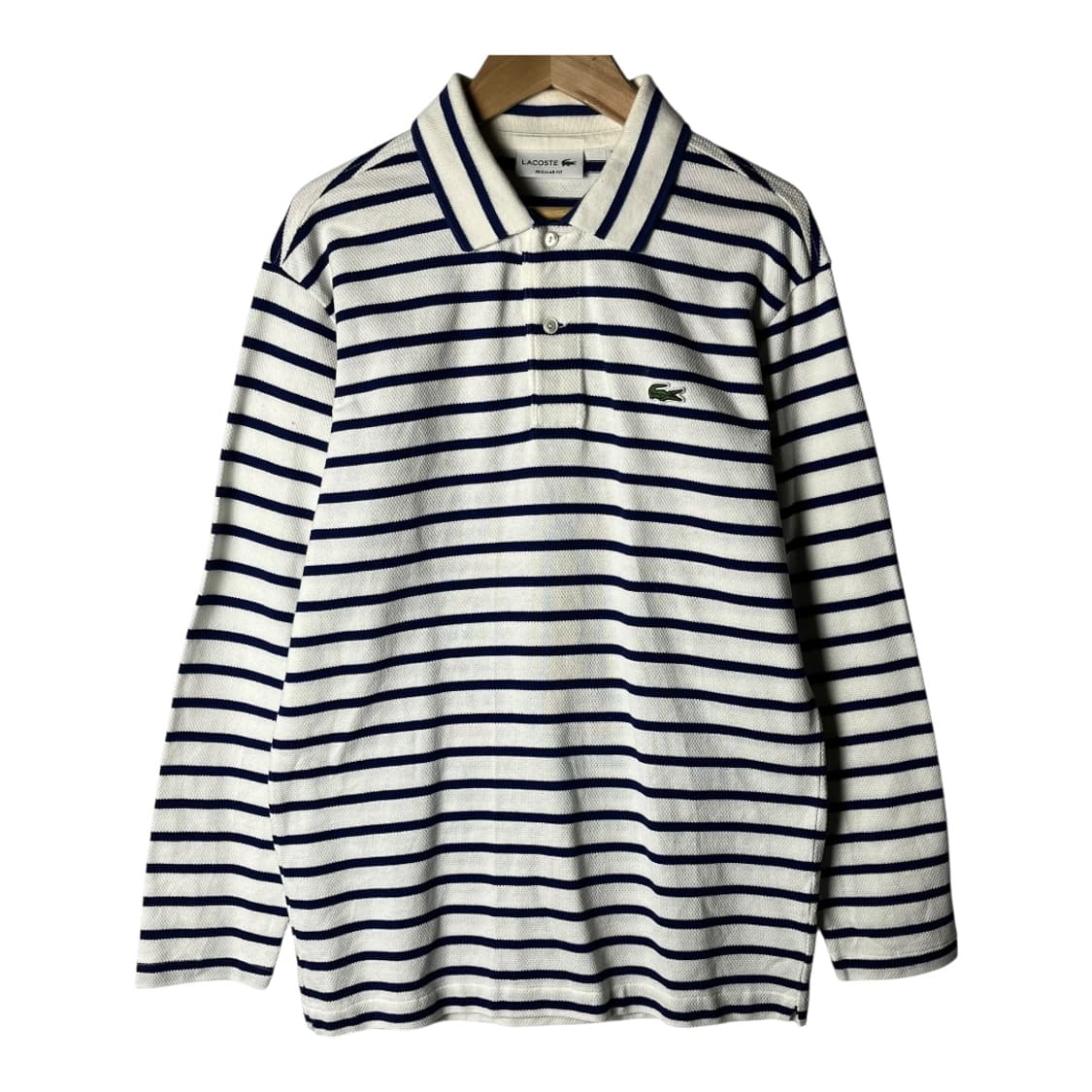 [Lacoste] 라코스테 재팬 스트라이프 카라 긴팔티셔츠 상품이미지1