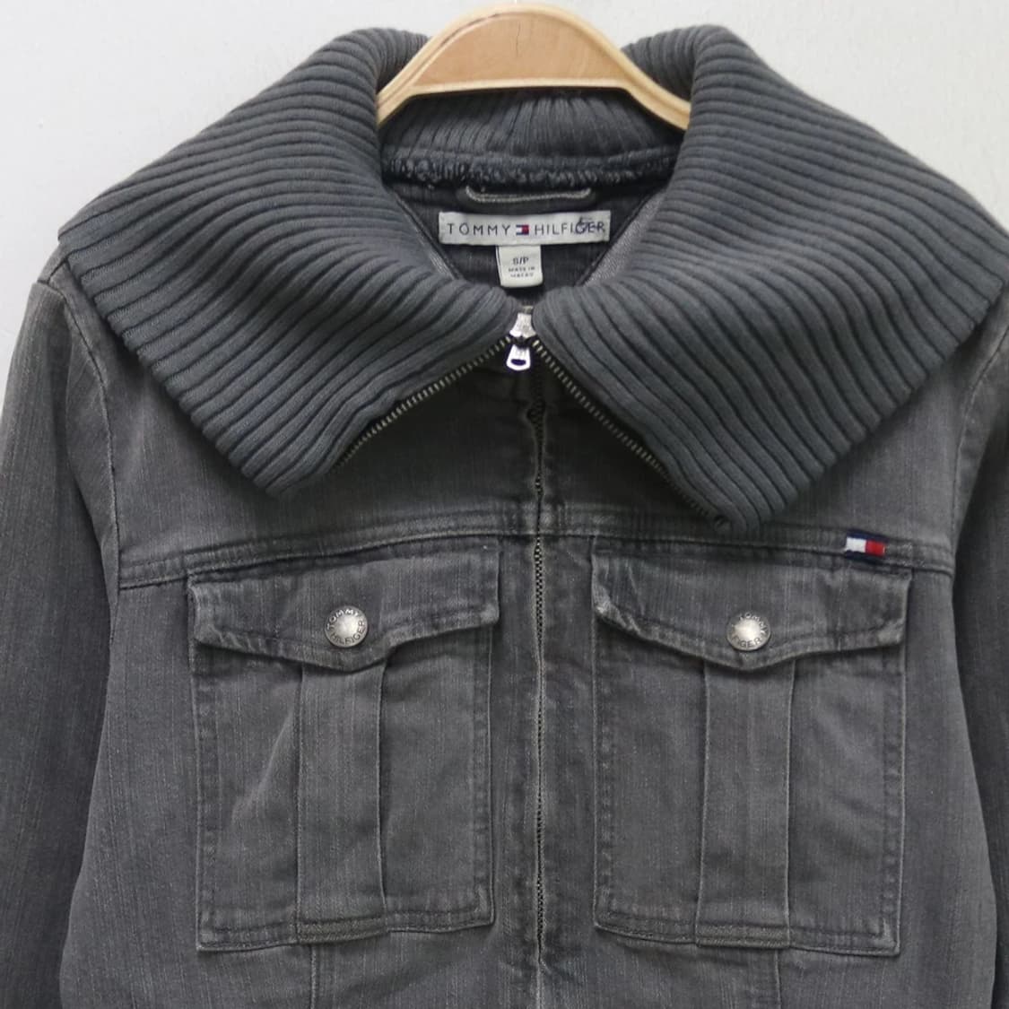 타미힐피거 니트 터틀넥 데님 자켓 64371 상품이미지3