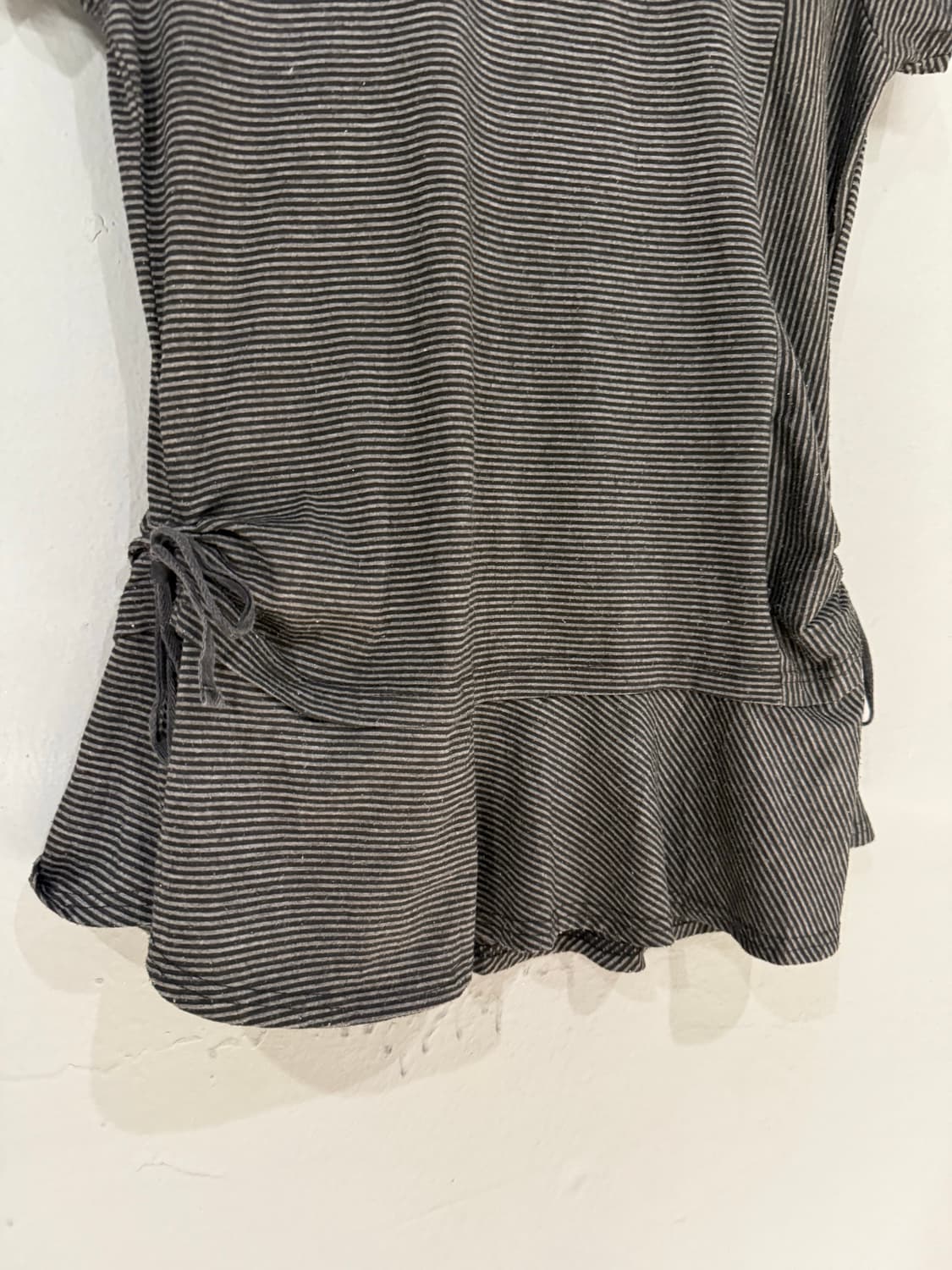 shirring detail stripe pattern top  상품이미지6