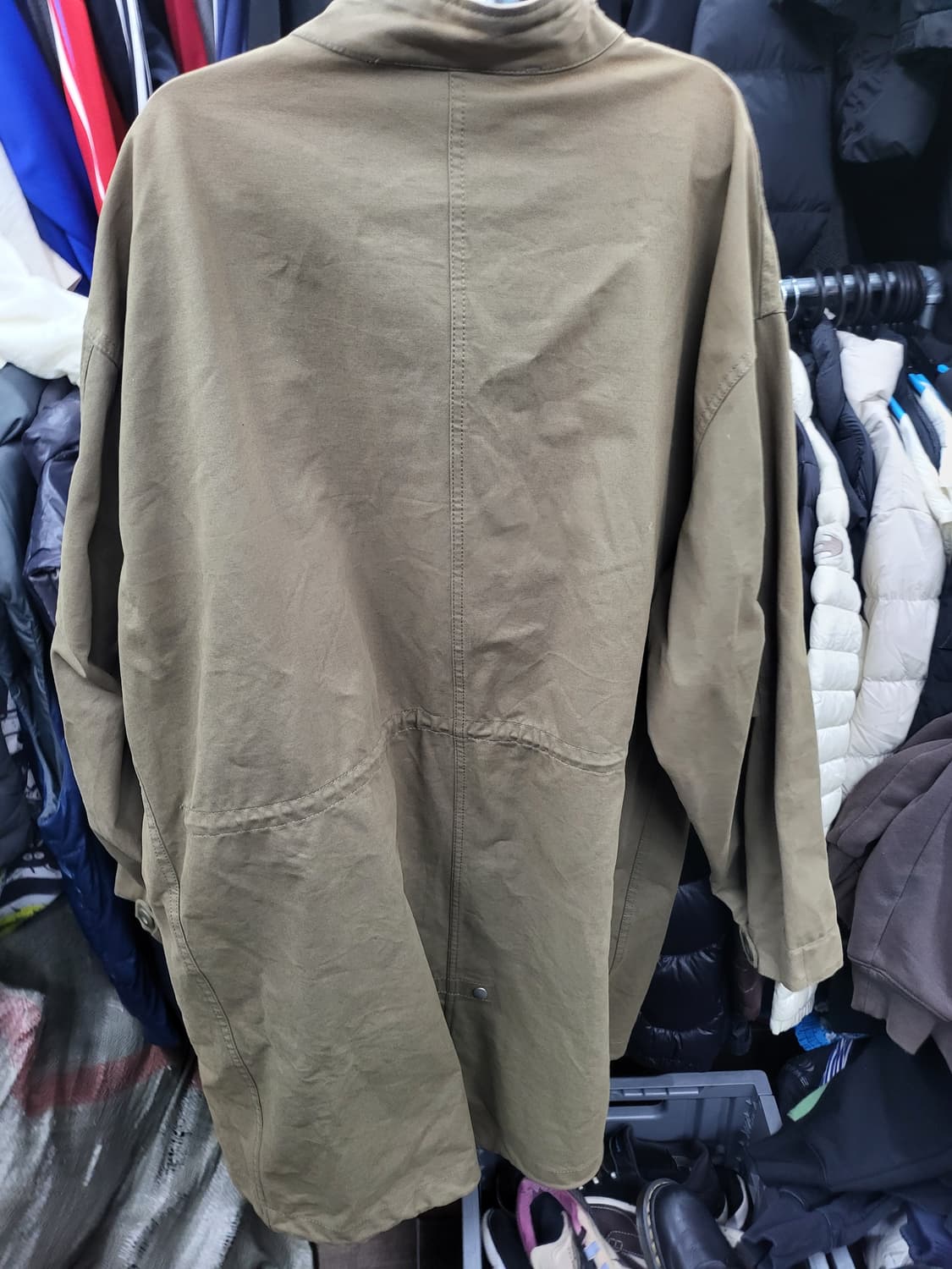 군색 야상 프리사이즈 빈티지 상품이미지3