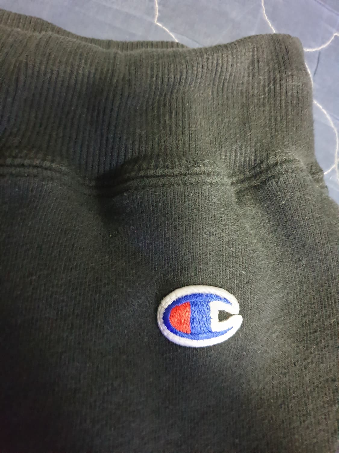 챔피온 레터링 C로고 스웨트 하프팬츠 블랙 (XL) 상품이미지3