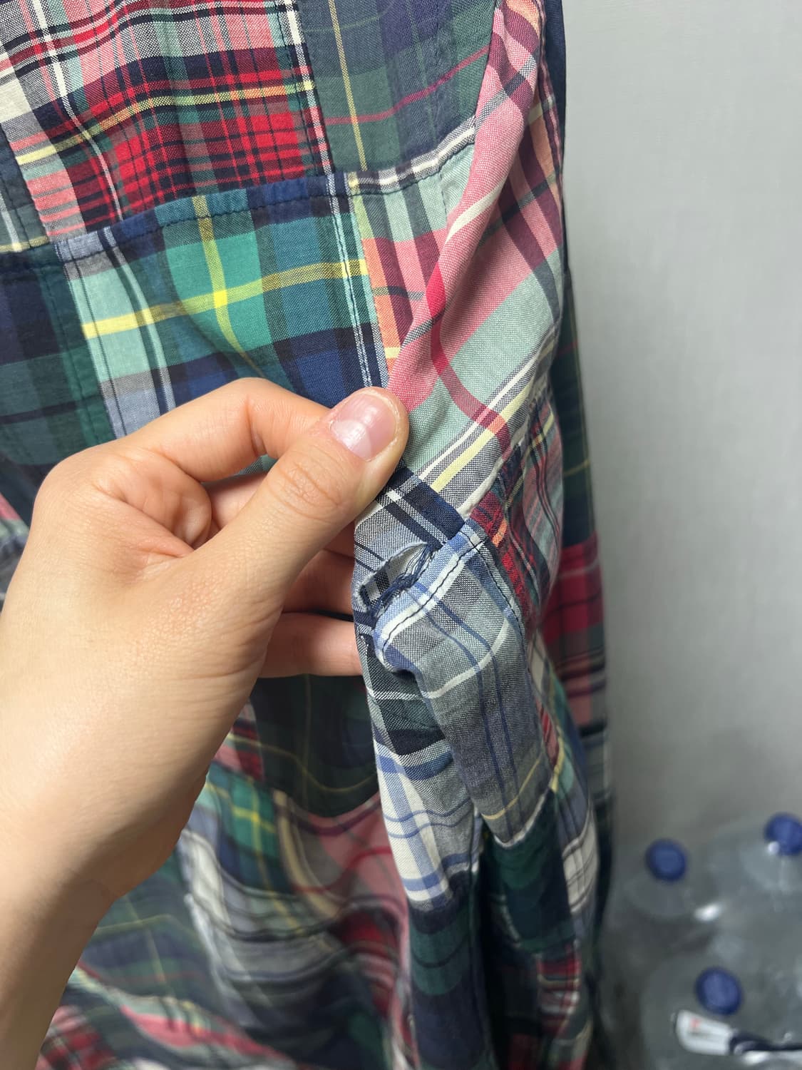 폴로 마드라스 패치워크 셔츠 상품이미지4
