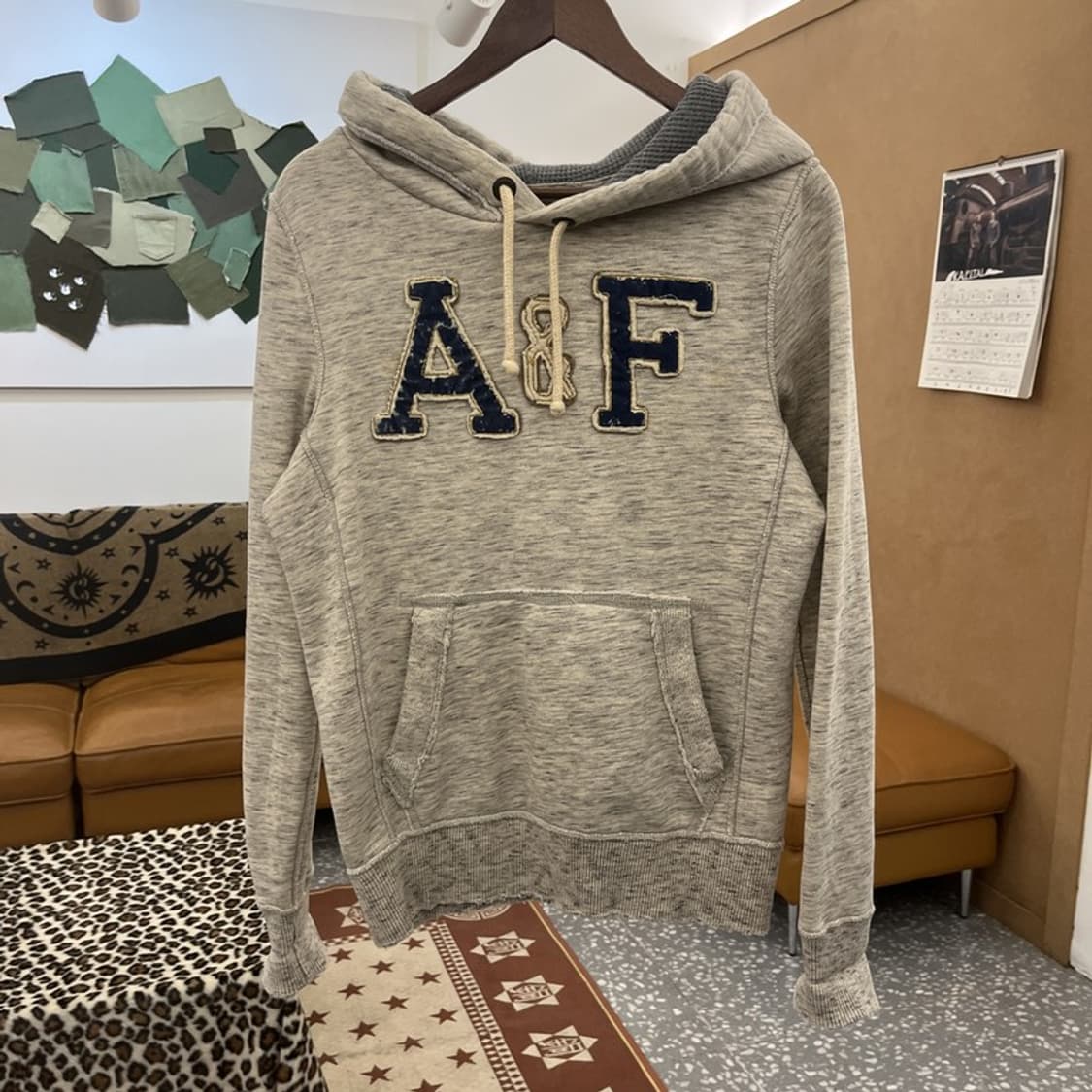 아베크롬비 레트로 Y2K 빈티지 그런지디테일 후드티 S C09742 상품이미지3