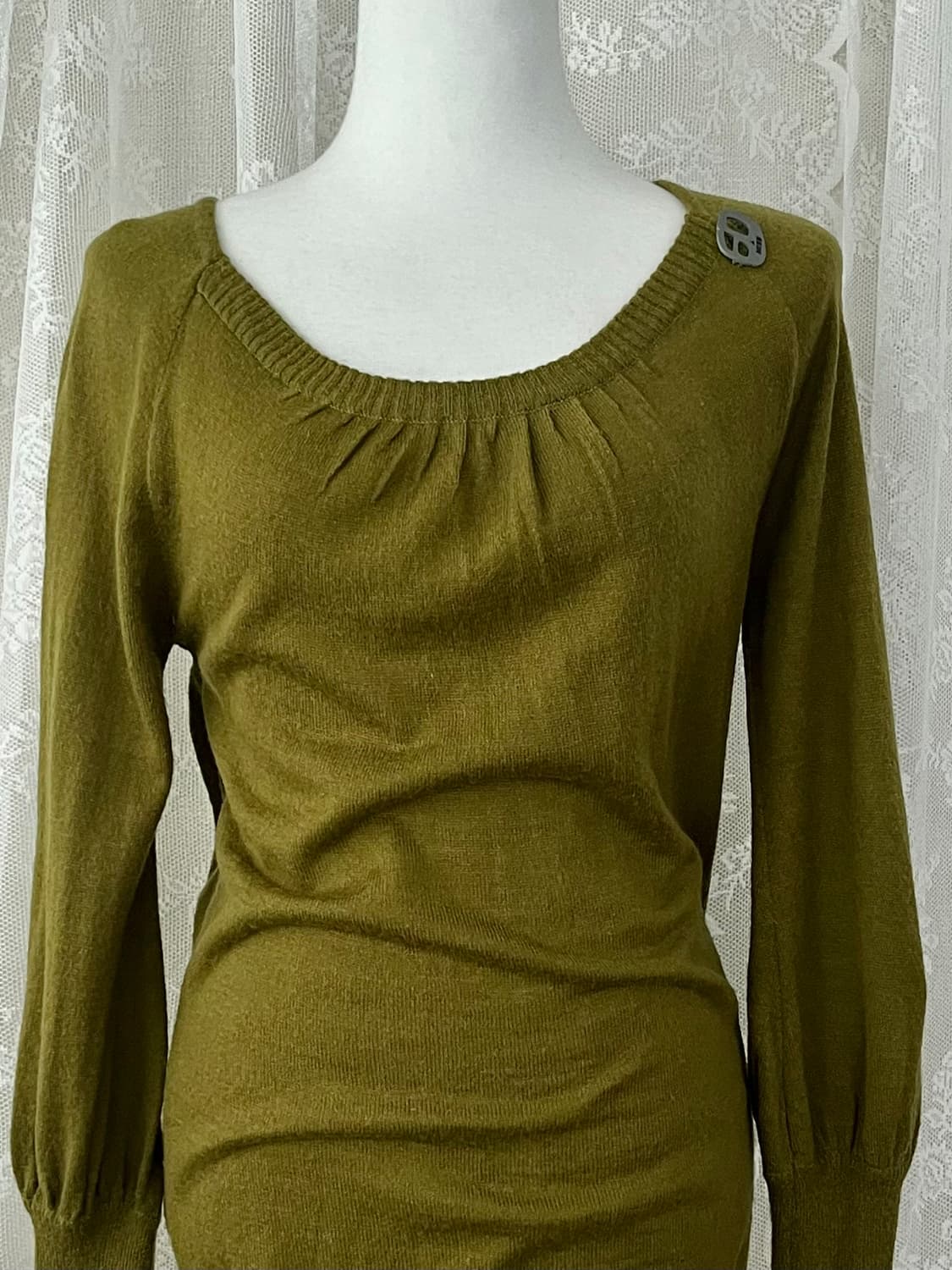 M) 미스식스티 슬림핏 니트 올리브 상품이미지3