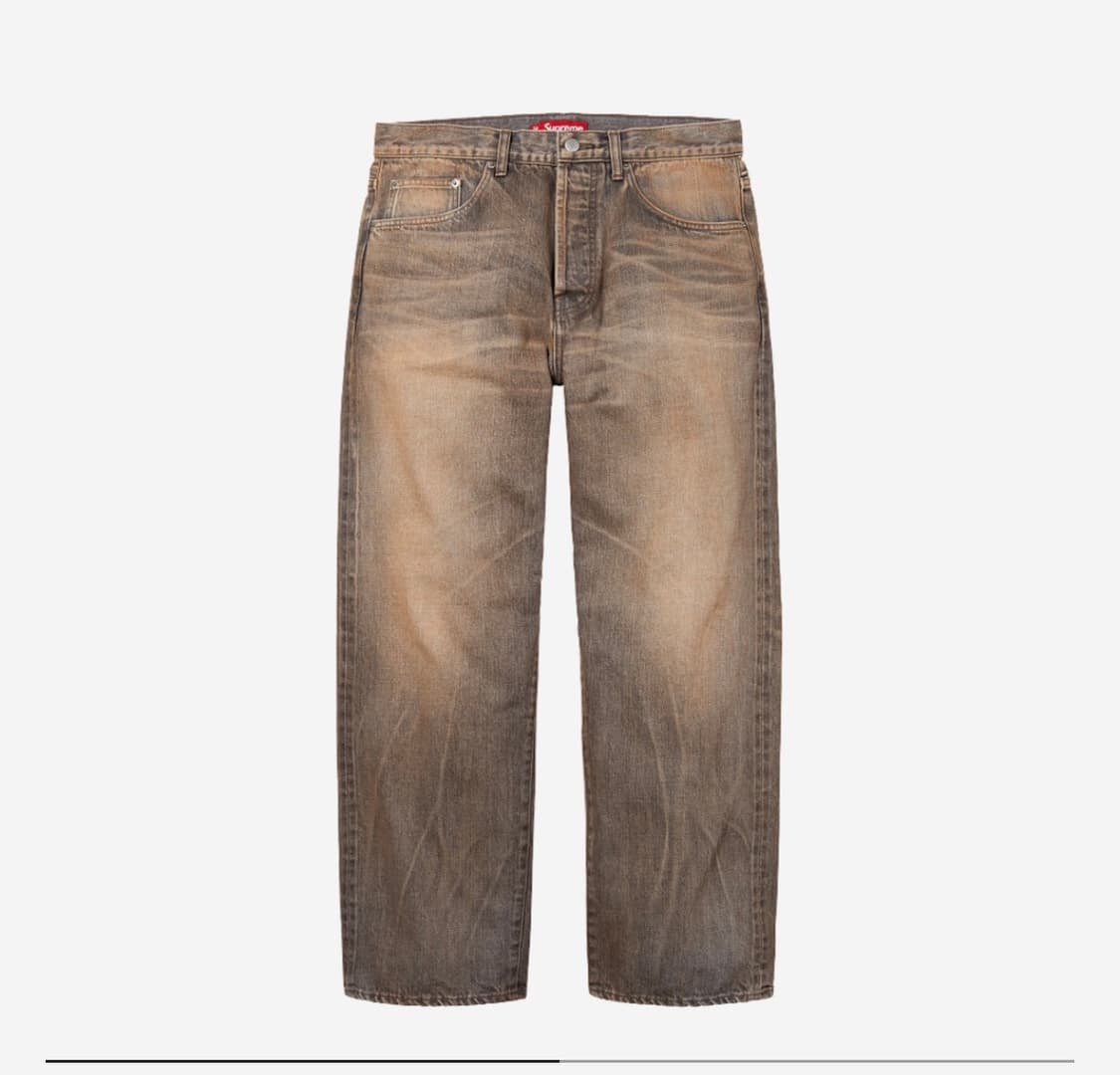 슈프림 디스트레스드 셀비지 그레이 32 상품이미지1