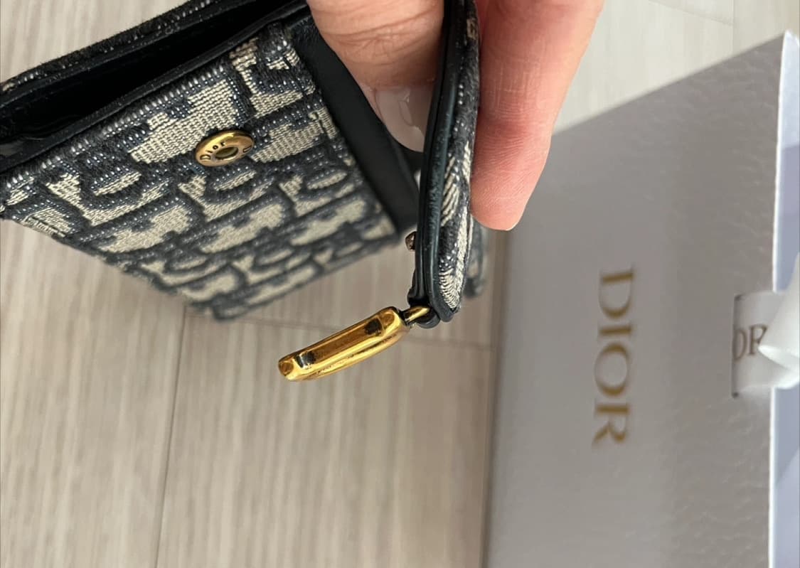 디올 오블리크 새들 카드지갑 상품이미지4