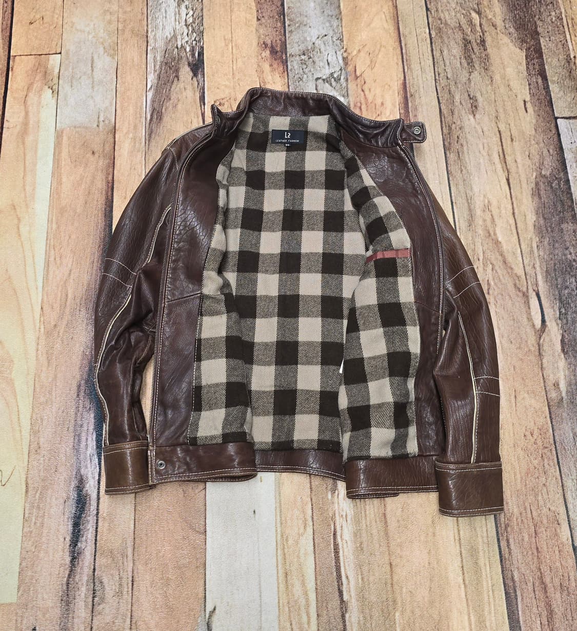 Vintage 스탠카라 고트스킨 바이커자켓 라이더자켓 상품이미지4