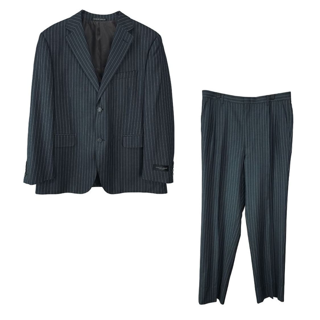 [조르지오 아르마니] 스트라이프 정장 셋업 슈트 그레이 P01502 상품이미지2