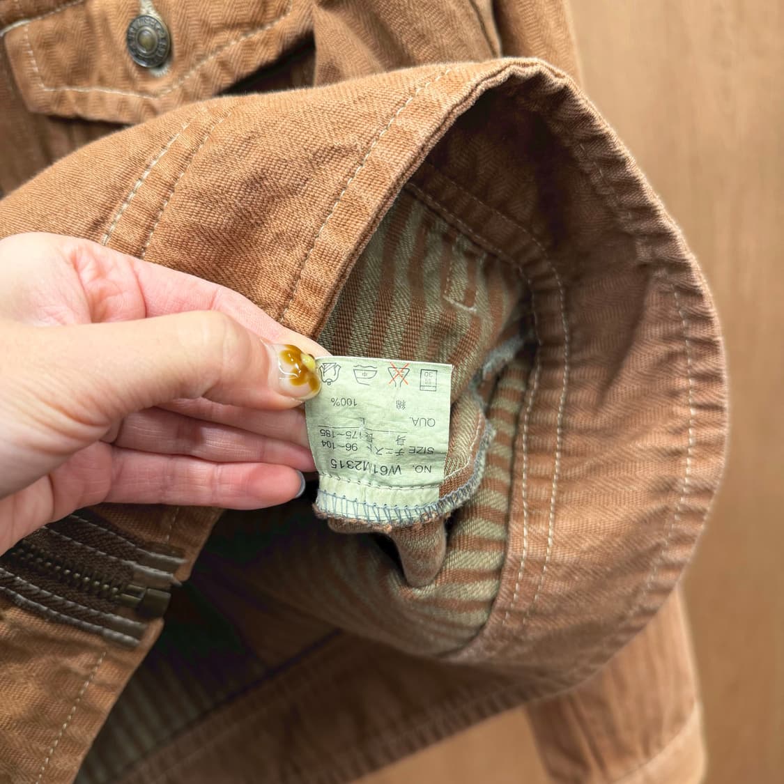 빈티지 코튼 자켓 멀티 플랩 포켓 디테일 레귤러핏 브라운 상품이미지7