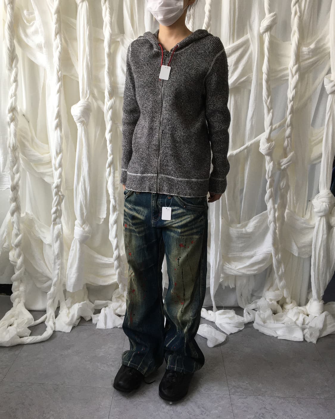 Gap ribbed hood zip up 상품이미지7
