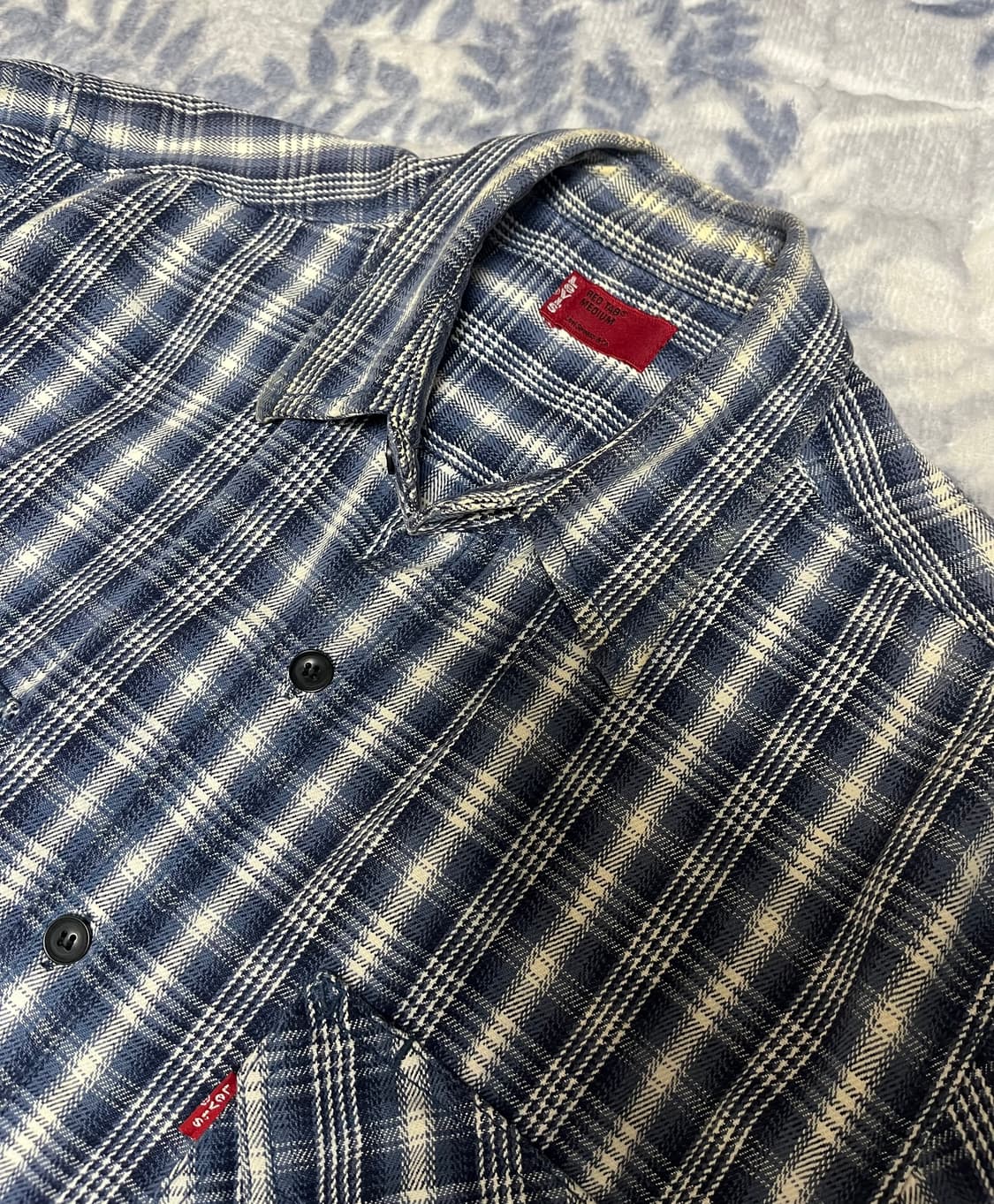 00s 리바이스 레드탭 헤비웨이트 코튼 워크 셔츠 빈티지 상품이미지3