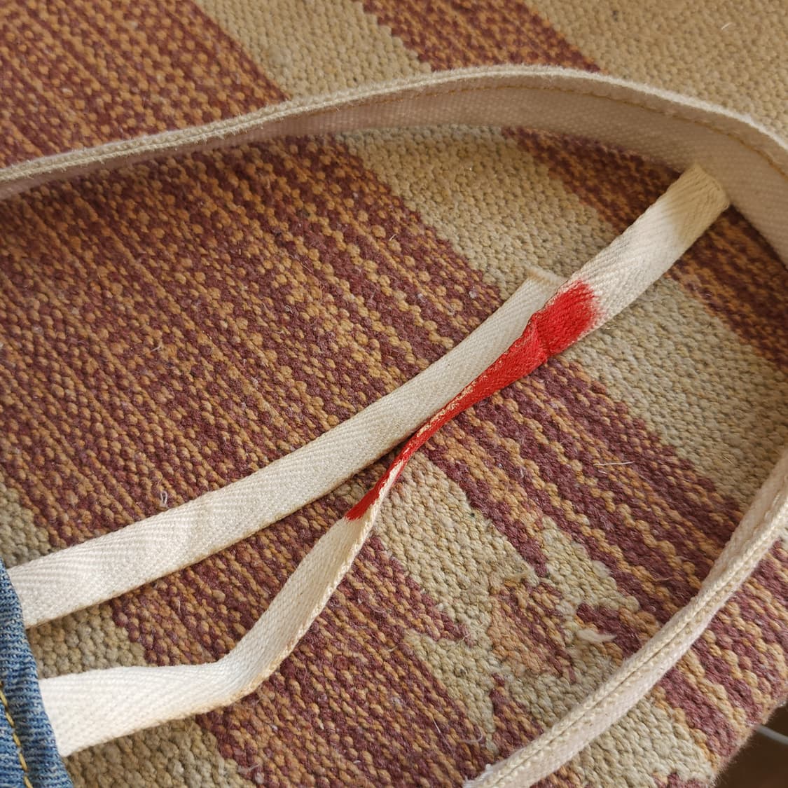 핸드 드로잉 빅토트 캔버스 데님 토트백 빈티지 더플백 리메이크 상어 상품이미지8