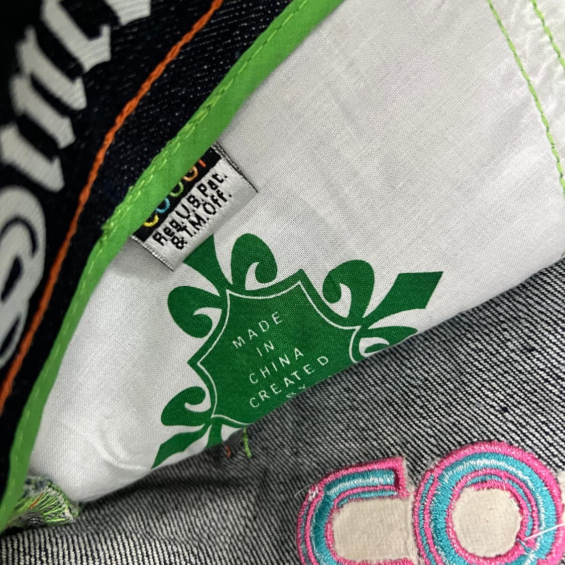 COOGI 쿠지 오리지널 자수 와이드 데님 팬츠 상품이미지7