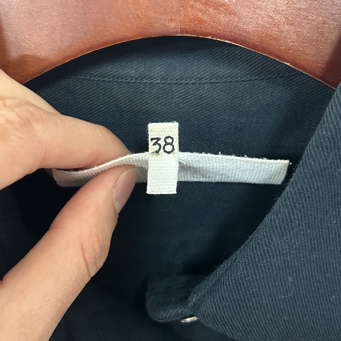 MM6 메종 마르지엘라 코튼 린넨 혼방 셔츠 드레스 블랙  상품이미지7