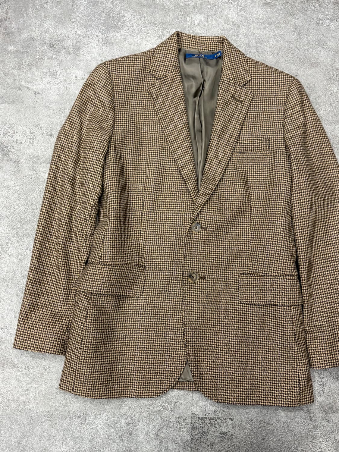폴로 랄프로렌 하운드투스 울 체크 블레이저 상품이미지2
