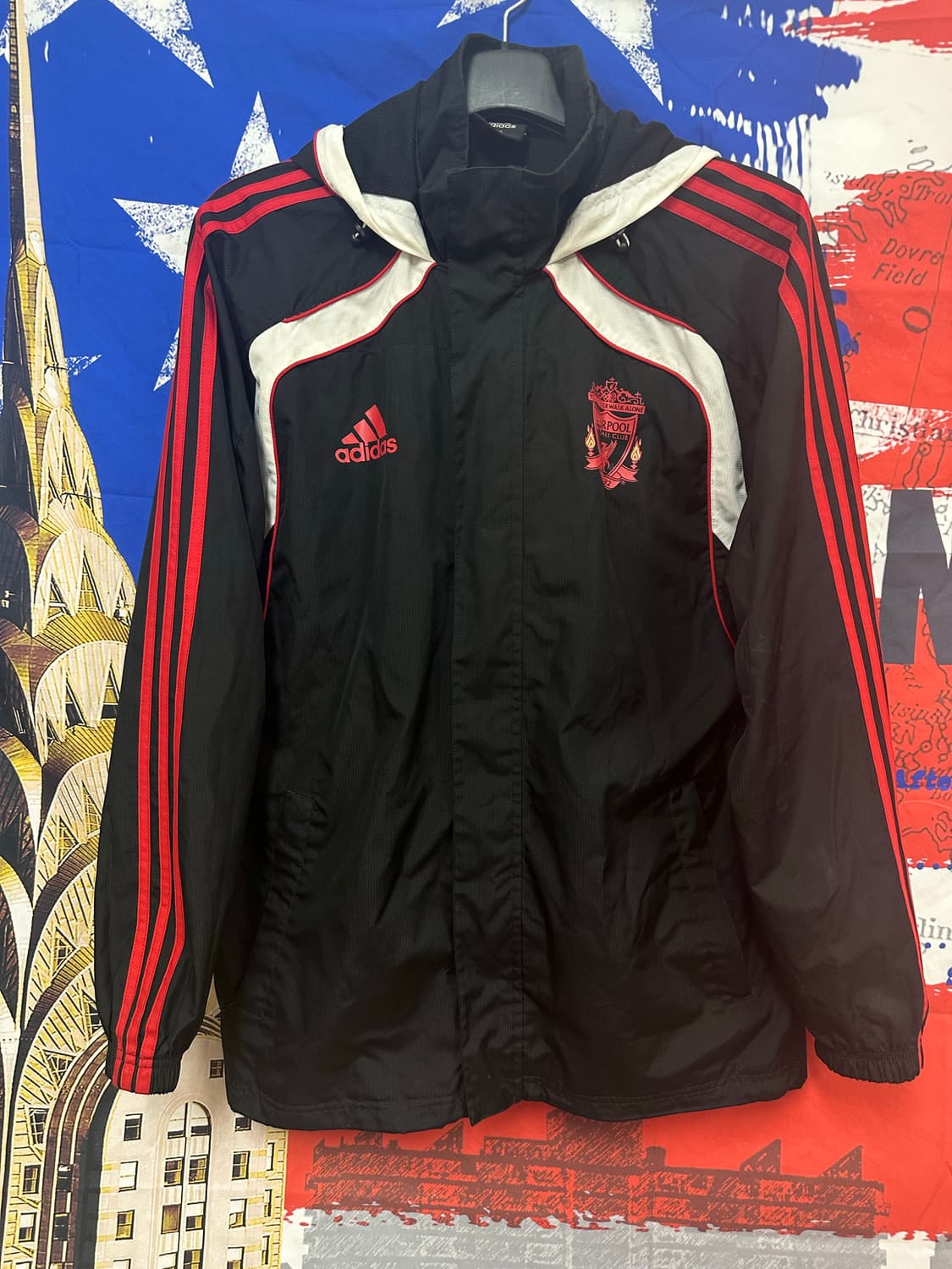 s급 아디다스 올드스쿨 리버풀 오버핏 바람막이 m95 상품이미지1